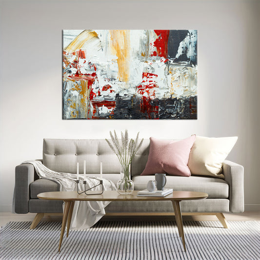 Colorful painting Abstract  Framed Canvas