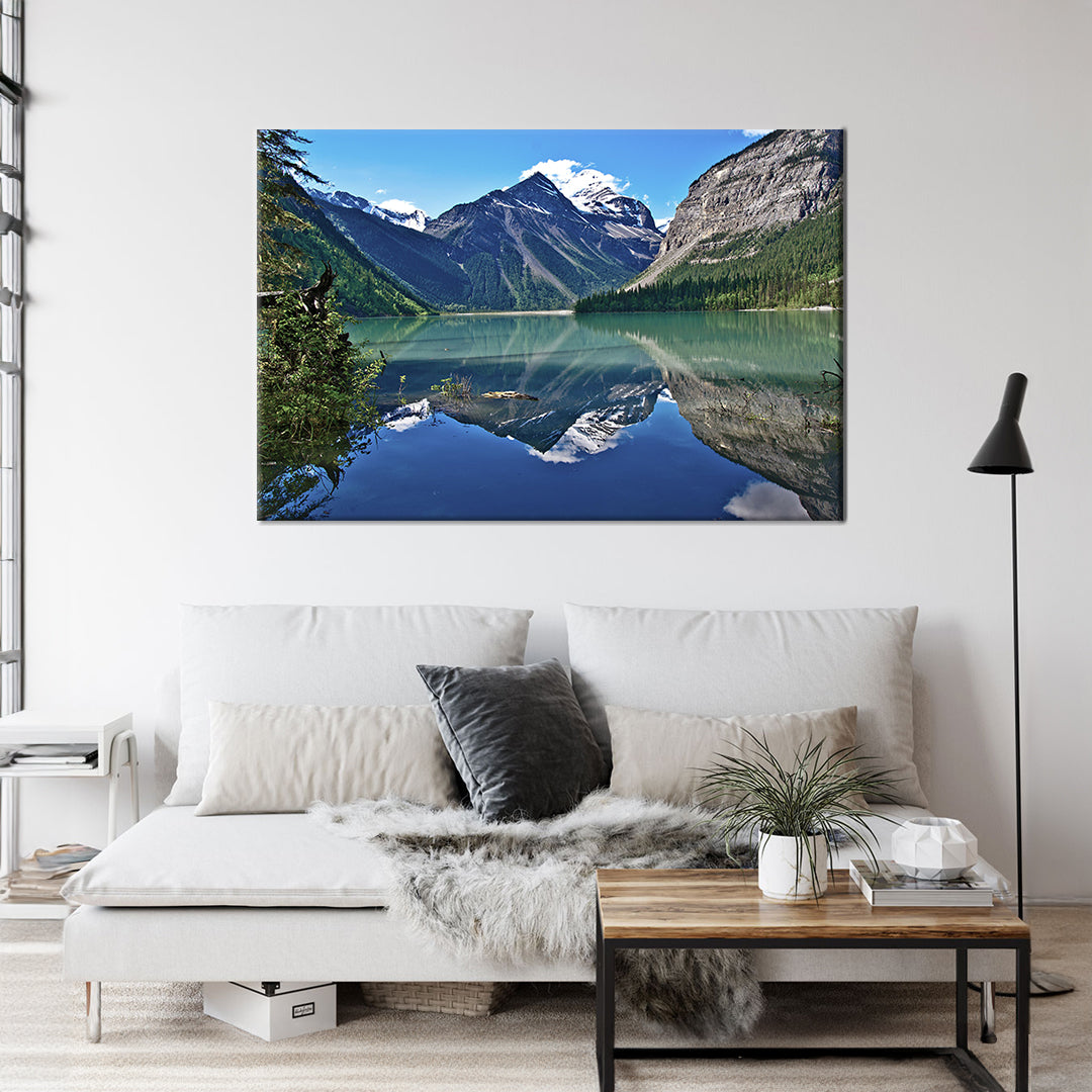 Kinney Lake Canada Framed Canvas