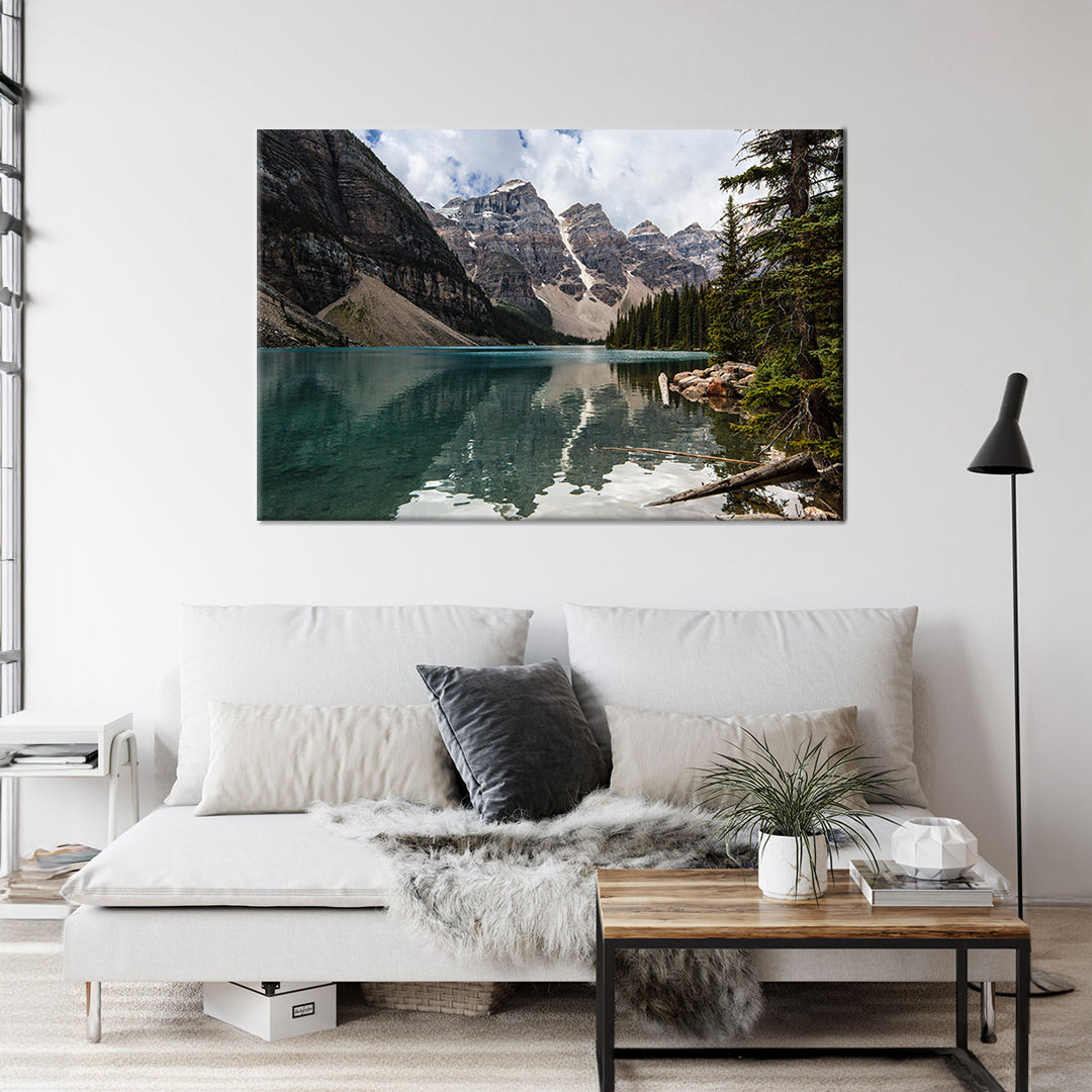 Canadian Rockies Banff Framed Canvas