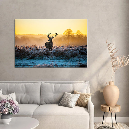 Reindeer Framed Canvas