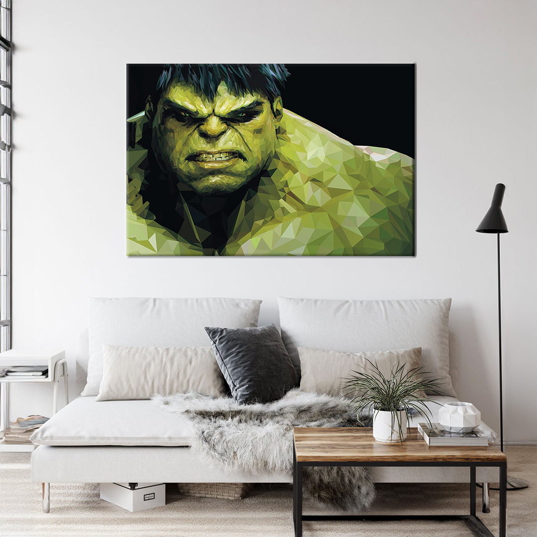 The Hulk 1 Framed Canvas