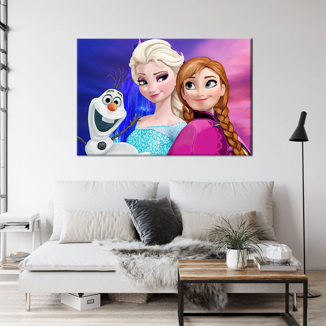 Frozen Framed Canvas