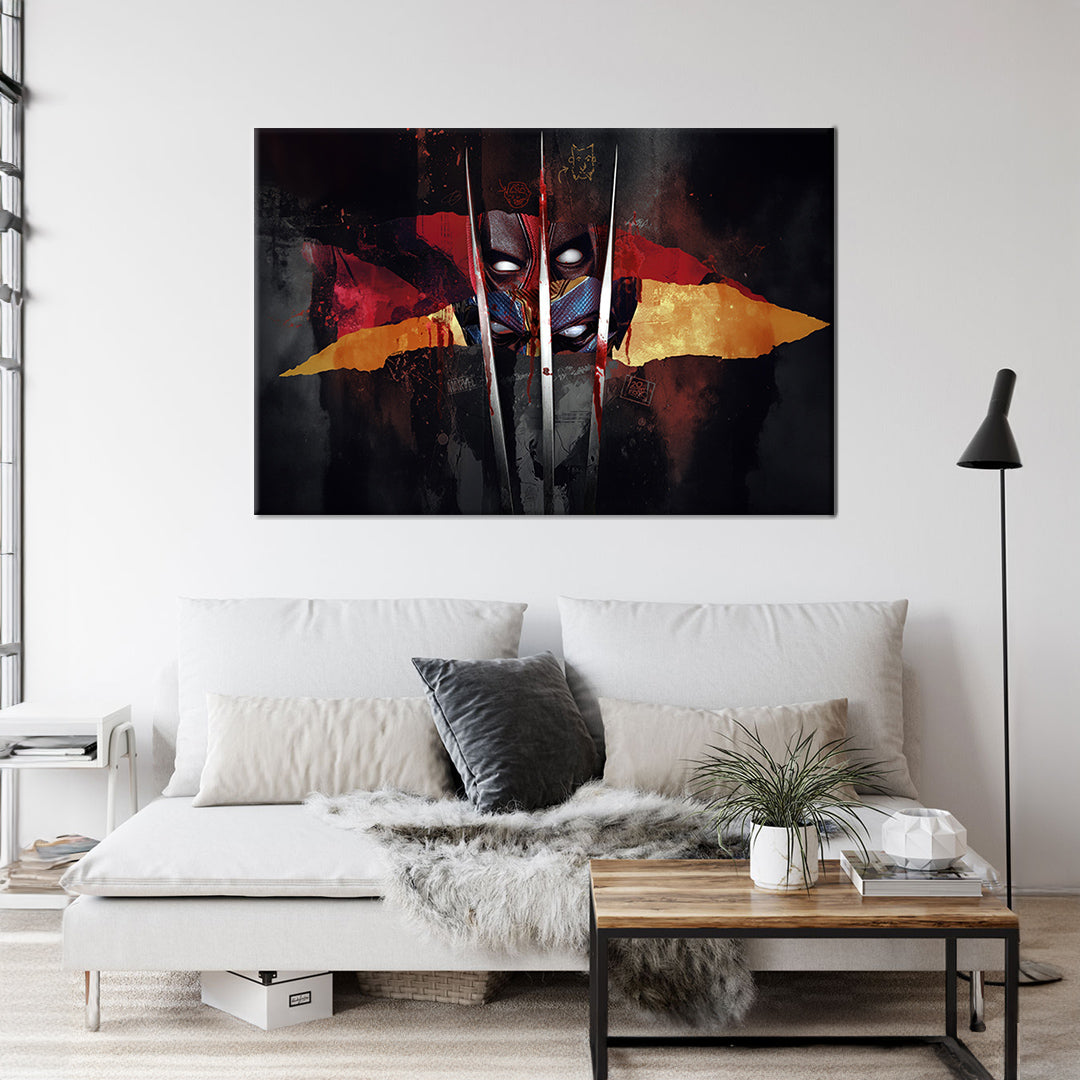 Deadpool & Wolverine 1 Framed Canvas
