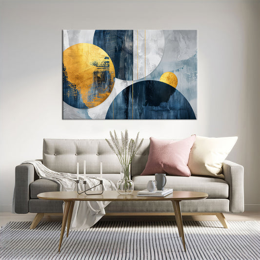 Colorful texture abstract acrylic painting Framed Canvas