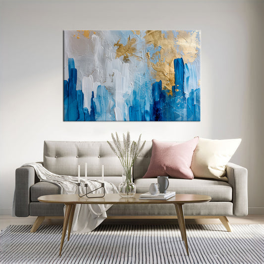 Modern abstract artwork Framed Canvas