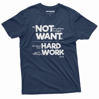 Work Hard Premium Preprinted T-Shirt