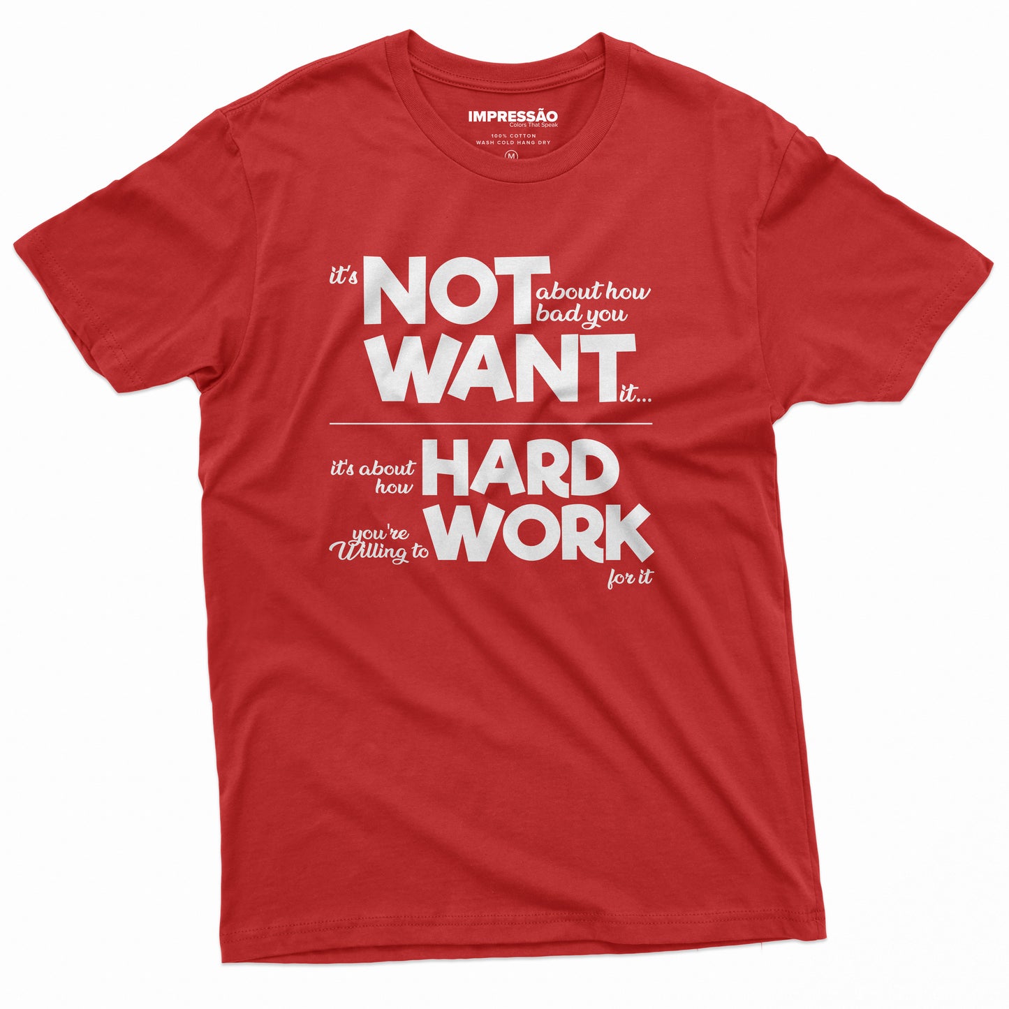 Work Hard Premium Preprinted T-Shirt