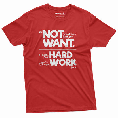 Work Hard Premium Preprinted T-Shirt