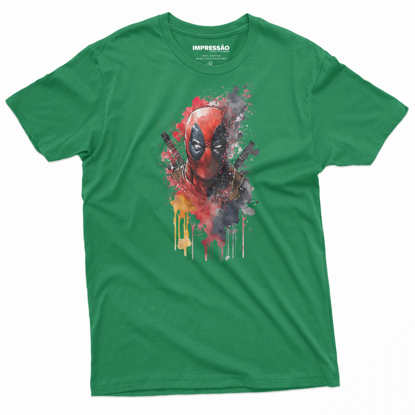 DeadPool Painted Face Premium Preprinted T-Shirt