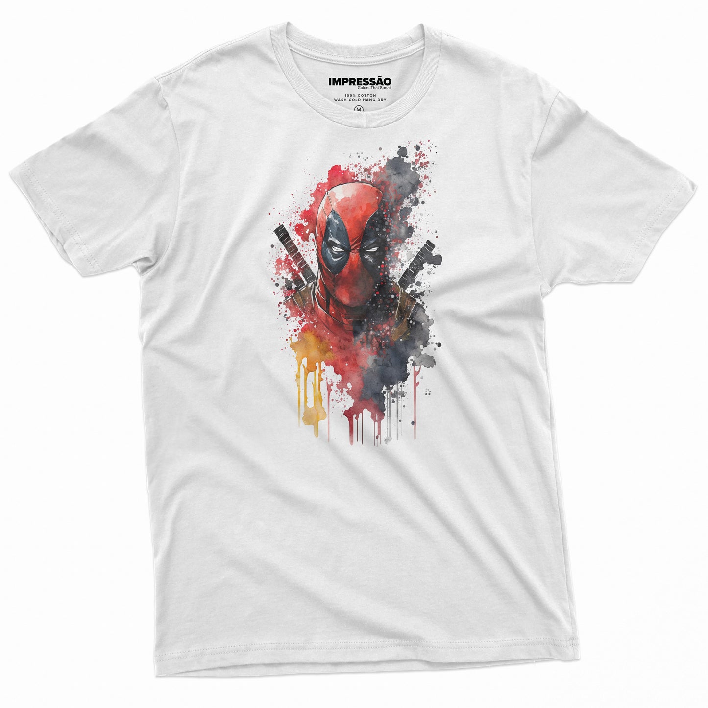 DeadPool Painted Face Premium Preprinted T-Shirt